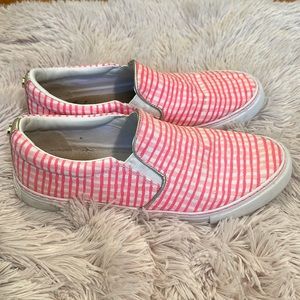 Lilly Pulitzer Julie Slip On Sneaker in Gingham Pink